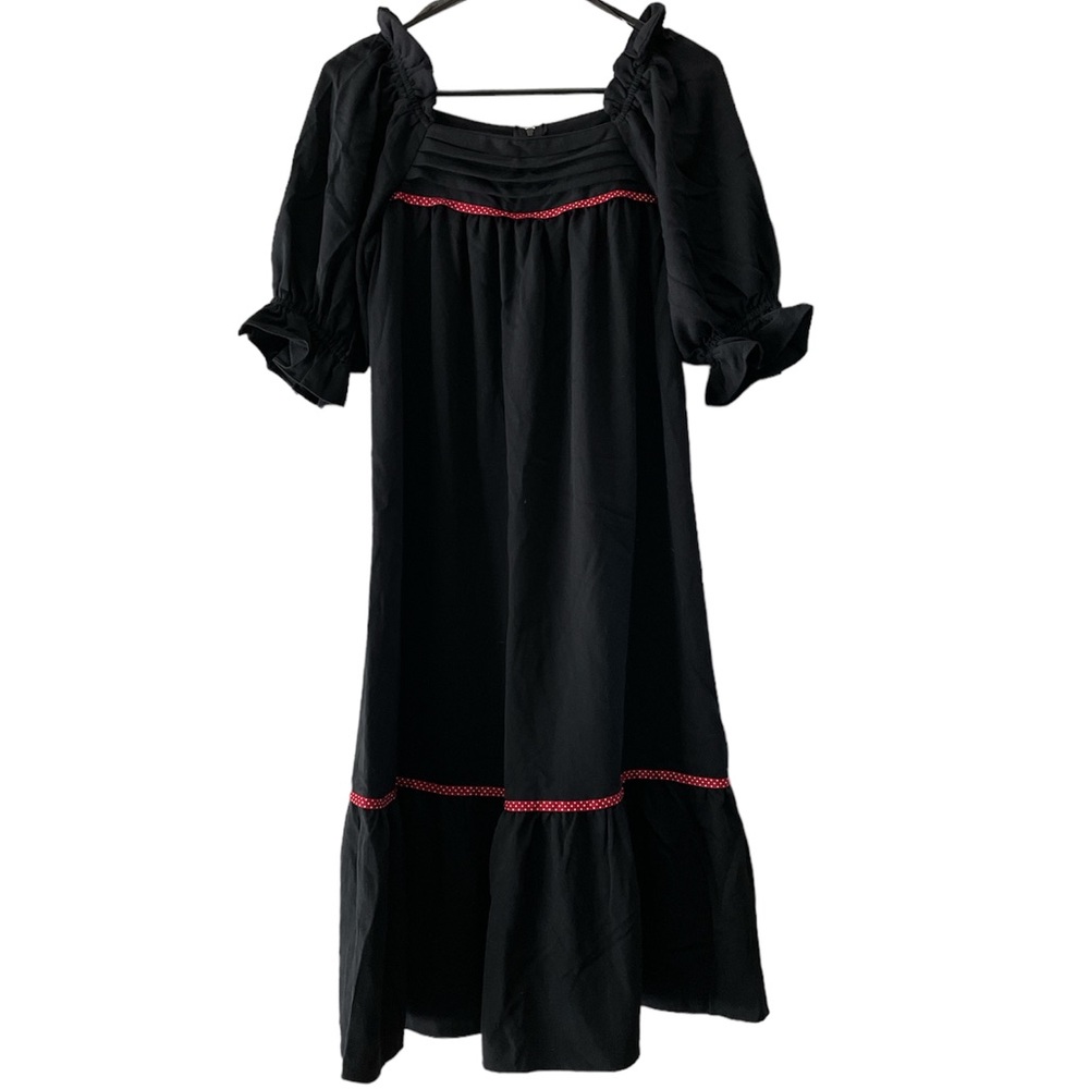 Sears Hawaii vintage black & red dress